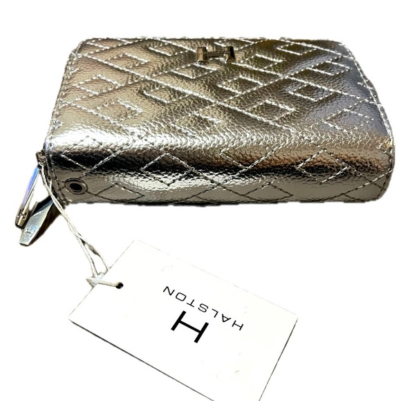 Halston Heritage Silver Quilted Women's Wallet - Picture 10 of 15